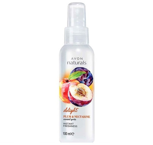 AVON Naturals spray parfumé pour le corps prune et nectarine 100 ml