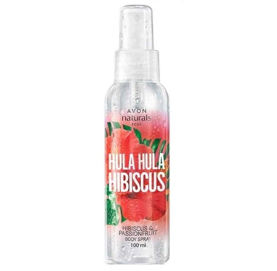AVON Naturals spray parfumé pour le corps Hibiscus et fruit de la passion 100 ml