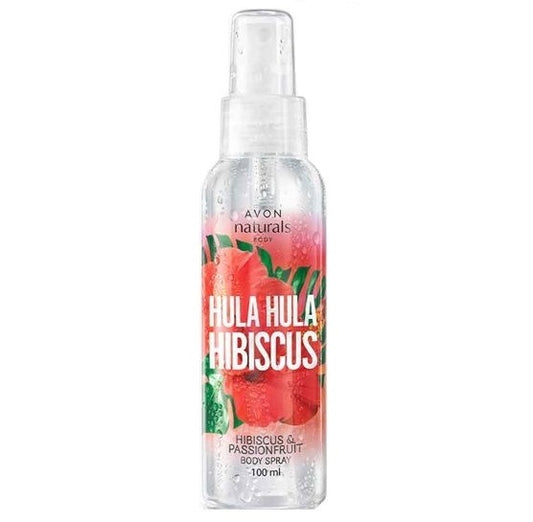 AVON Naturals spray parfumé pour le corps Hibiscus et fruit de la passion 100 ml