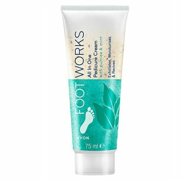 Avon Foot Works Alles-in-één exfoliërende voetcrème