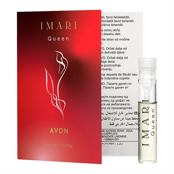 Carte échantillon de parfum AVON