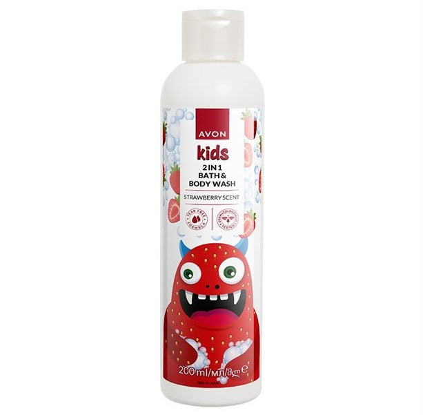 AVON Kids Duschgel & Schaumbad Erdbeere