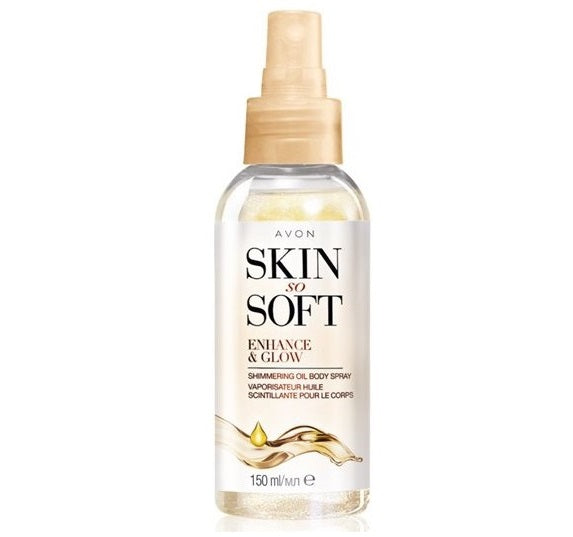 Skin so Soft huile scintillant pour le corps Enhance & Glow 150 ml - AVONIKA