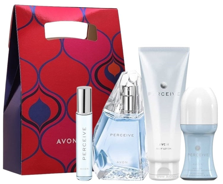 Coffret AVON Perceive eau de parfum avec 4 produits