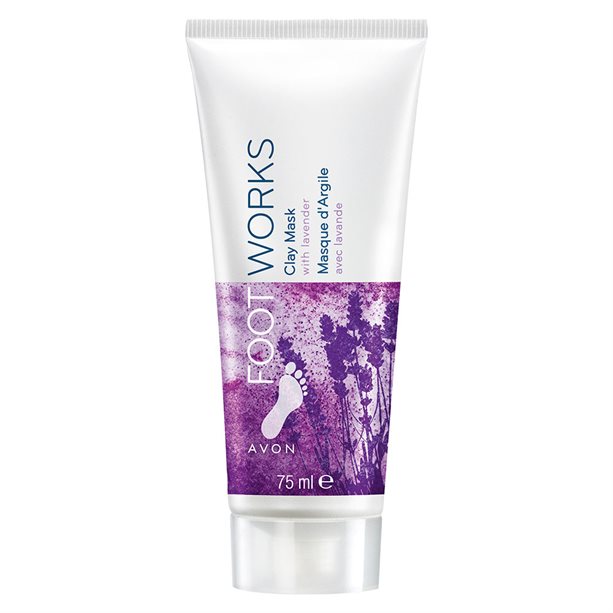 Voetmasker, klei en lavendel Avon Foot Works