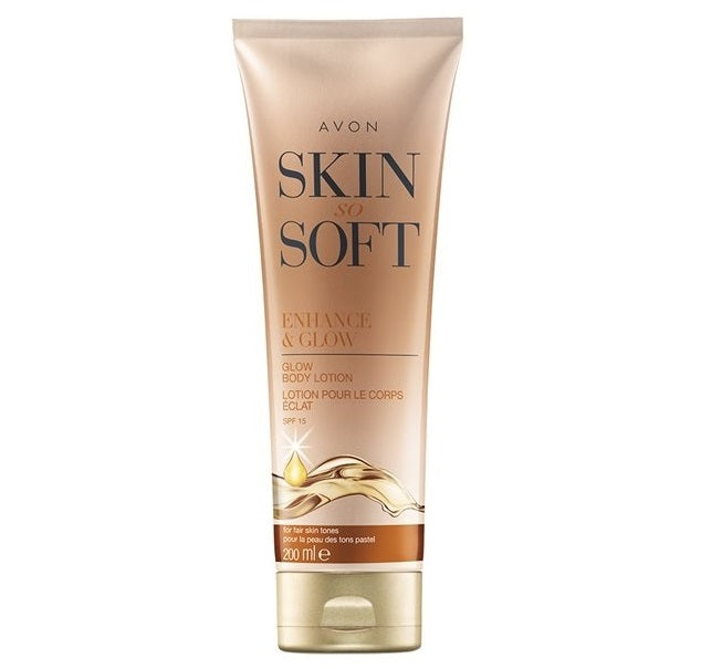 AVON Skin so Soft Enhance & Glow lotion teintée pour le corps Éclat 200 ml