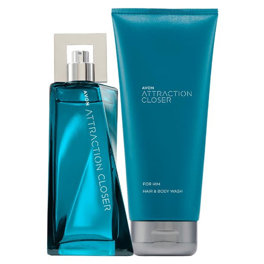 AVON Attraction Closer lot gel douche homme