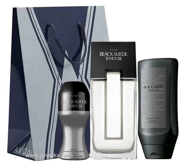 Geschenkset parfum AVON Black Suede Touch