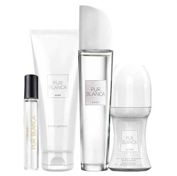 Lot parfum Avon Pur Blanca avec 4 produits