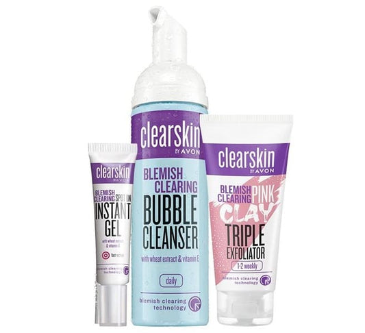 Coffret Avon Clearskin pour peau acnéique