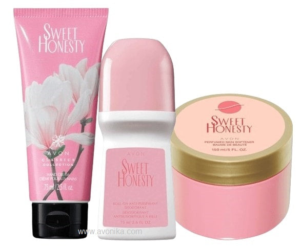 Trio soin pour le corps Avon Sweet Honesty