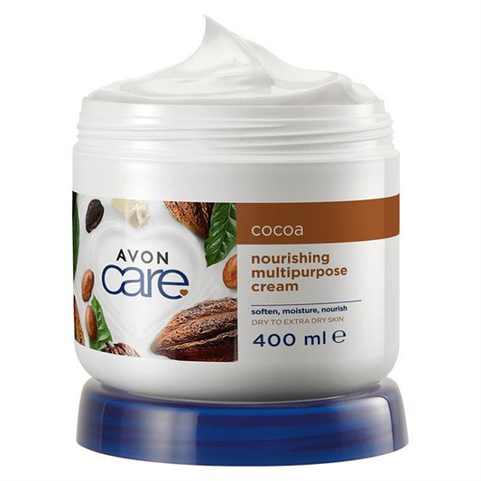 AVON Care crème nourrissante pour le corps, les mains et le visage beurre de cacao 400 ml