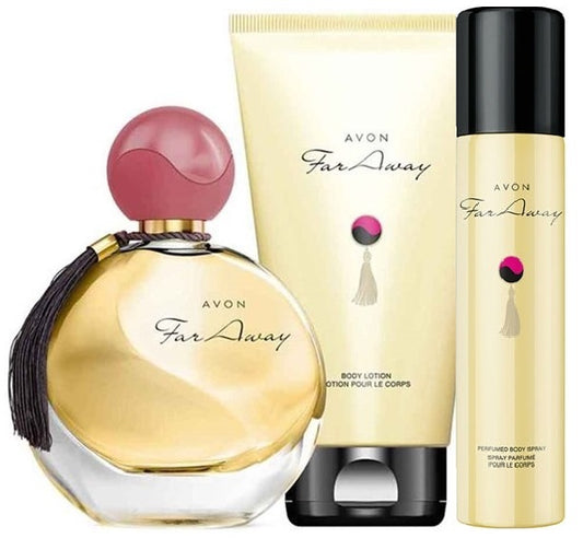Lot parfum AVON Far Away incluant 3 produits