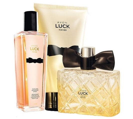 Parfum Luck pour elle avec lotion parfumé et déodorant spray - AVONIKA